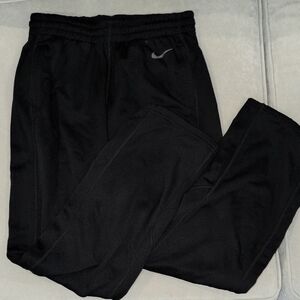 Nike Black Jogger Pants with Silver Logo